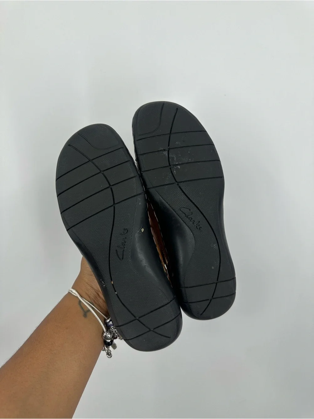 Clarks Brown Bendables Comfort Sandals Women's Size 7 Boho